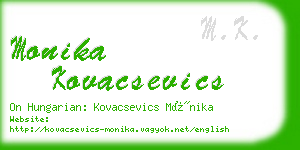 monika kovacsevics business card